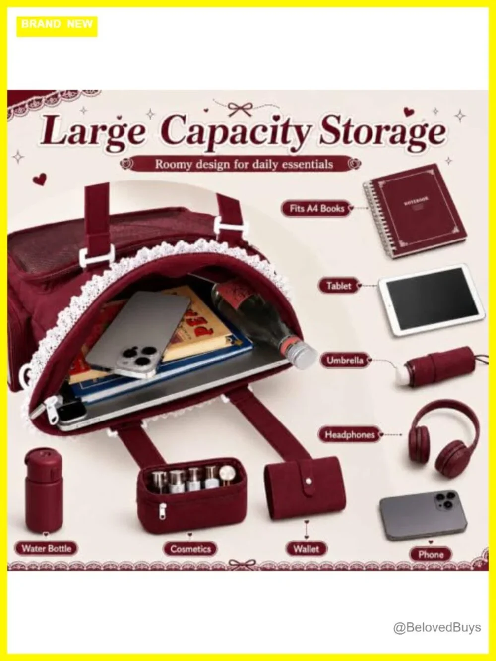 Ita Bag with DIY Accessory Kit - Clear Window Y2K Crossbody with Display Insert